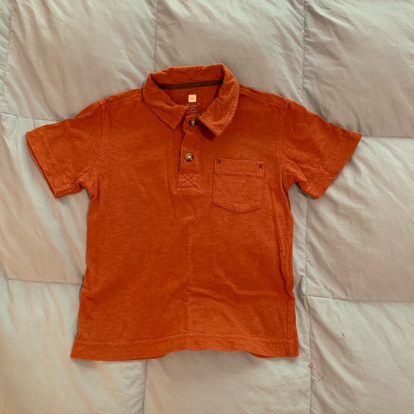 Tea Collection Other - Tea Collection Rustic Orange Soft Knit Polo boys 3